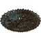 Ekena Millwork Lariah Ceiling Medallion (Canopies up to 1 3/8"), 24 3/4"OD 1 3/8"ID x 3 1/4"P, Bronze Blue Patina CM24LABBS - alternate 4